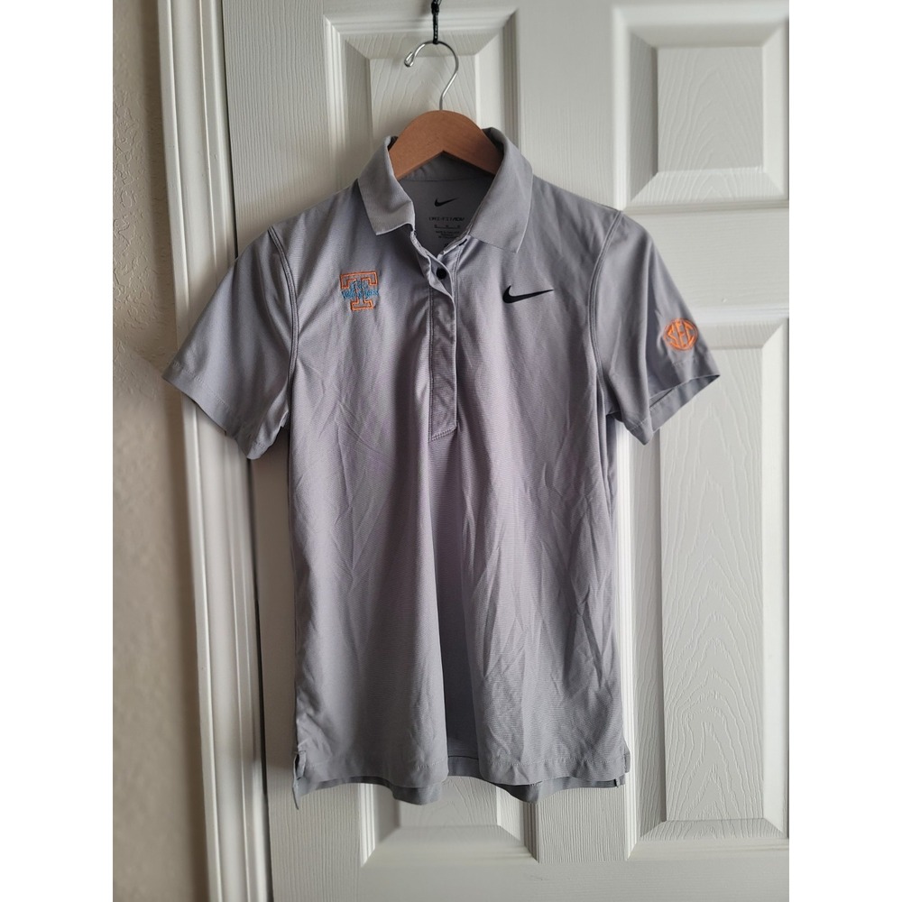 Nike Women's Tennessee Volunteers Dri-Fit Gray Polo Size M